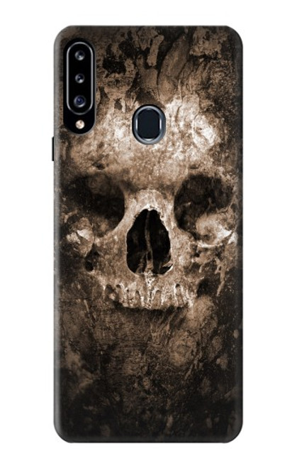 W0552 Skull Hard Case and Leather Flip Case For Samsung Galaxy A20s