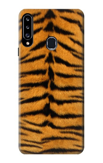 W0576 Tiger Skin Hard Case and Leather Flip Case For Samsung Galaxy A20s