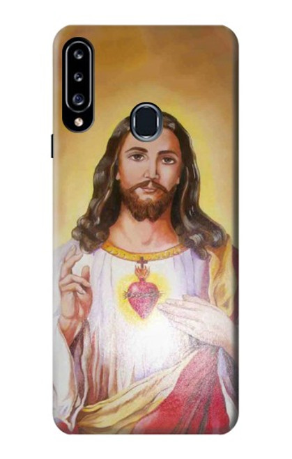 W0798 Jesus Hard Case and Leather Flip Case For Samsung Galaxy A20s