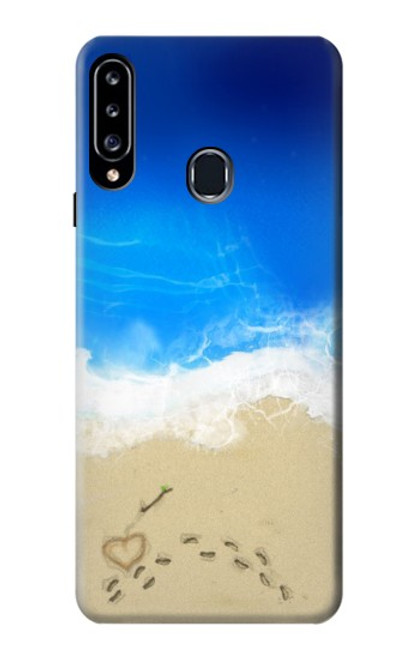 W0912 Relax Beach Hard Case and Leather Flip Case For Samsung Galaxy A20s