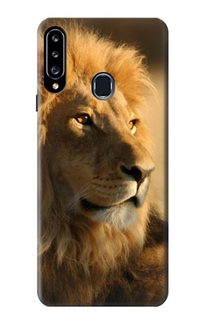 W1046 Lion King of Forest Hard Case and Leather Flip Case For Samsung Galaxy A20s