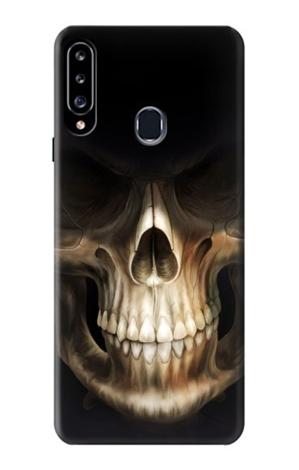 W1107 Skull Face Grim Reaper Hard Case and Leather Flip Case For Samsung Galaxy A20s