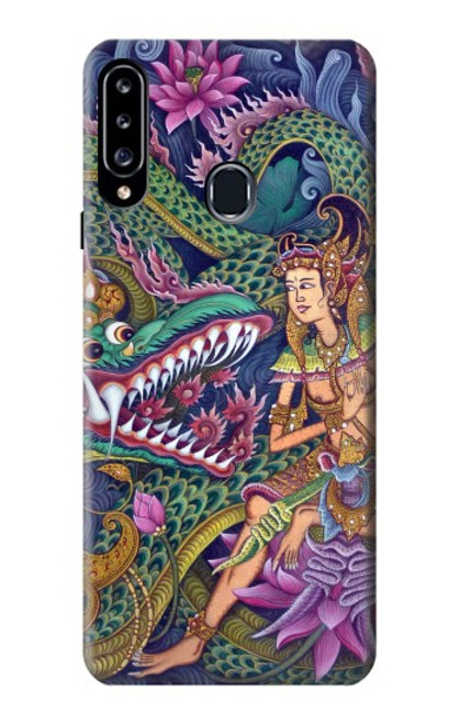 W1240 Bali Painting Hard Case and Leather Flip Case For Samsung Galaxy A20s