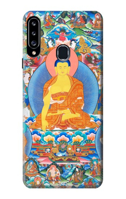 W1256 Buddha Paint Hard Case and Leather Flip Case For Samsung Galaxy A20s