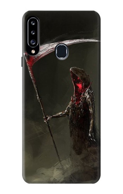 W1319 Grim Reaper Death Scythe Hard Case and Leather Flip Case For Samsung Galaxy A20s