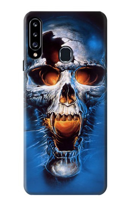 W1462 Vampire Skull Hard Case and Leather Flip Case For Samsung Galaxy A20s
