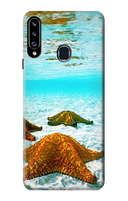 W1679 Starfish Sea Beach Hard Case and Leather Flip Case For Samsung Galaxy A20s