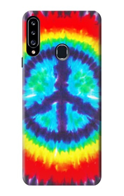 W1870 Tie Dye Peace Hard Case and Leather Flip Case For Samsung Galaxy A20s