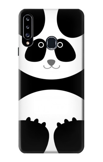 W2085 Panda Minimalist Hard Case and Leather Flip Case For Samsung Galaxy A20s