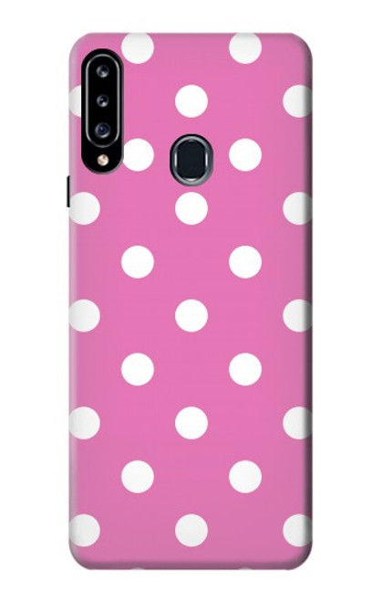 W2358 Pink Polka Dots Hard Case and Leather Flip Case For Samsung Galaxy A20s