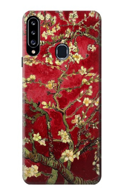 W2414 Red Blossoming Almond Tree Van Gogh Hard Case and Leather Flip Case For Samsung Galaxy A20s