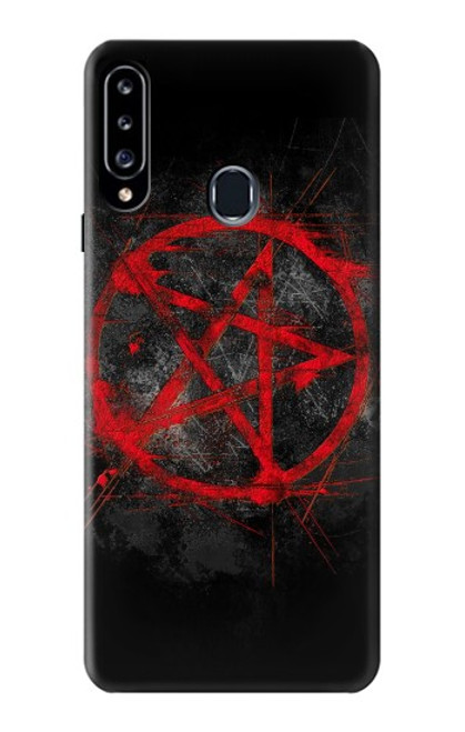 W2557 Pentagram Hard Case and Leather Flip Case For Samsung Galaxy A20s