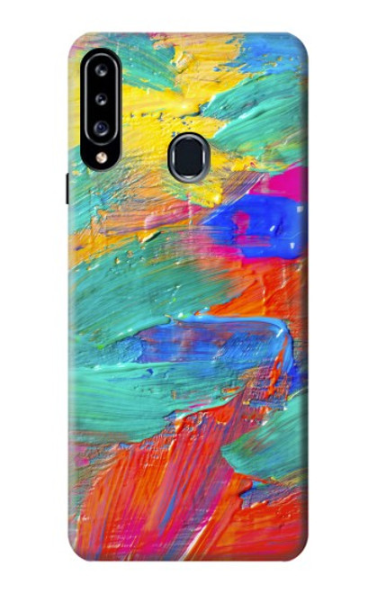 W2942 Brush Stroke Painting Hard Case and Leather Flip Case For Samsung Galaxy A20s