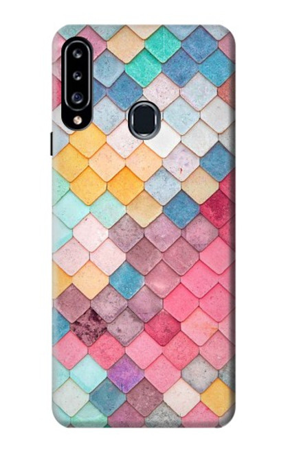 W2947 Candy Minimal Pastel Colors Hard Case and Leather Flip Case For Samsung Galaxy A20s