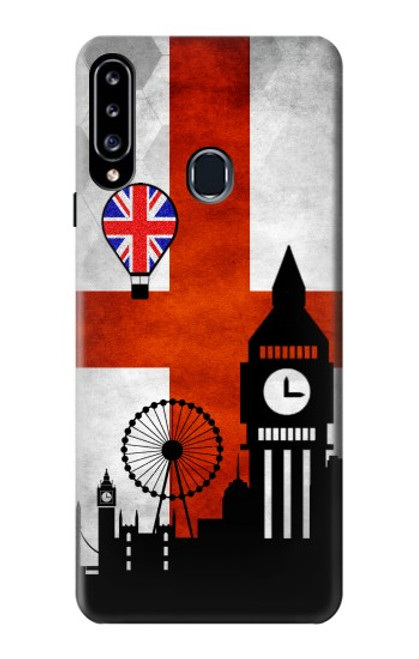 W2979 England Football Soccer Hard Case and Leather Flip Case For Samsung Galaxy A20s