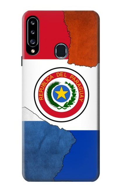 W3017 Paraguay Flag Hard Case and Leather Flip Case For Samsung Galaxy A20s