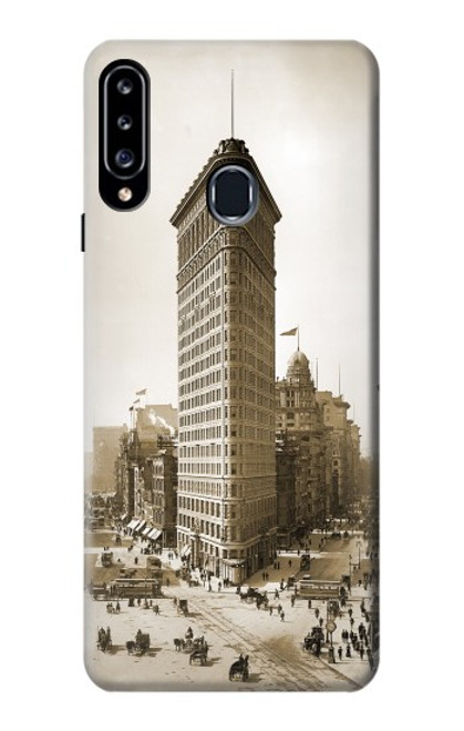 W3046 Old New York Flatiron Building Hard Case and Leather Flip Case For Samsung Galaxy A20s