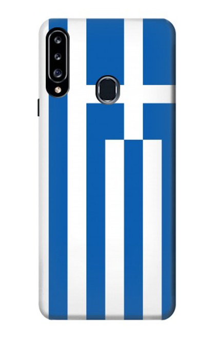 W3102 Flag of Greece Hard Case and Leather Flip Case For Samsung Galaxy A20s