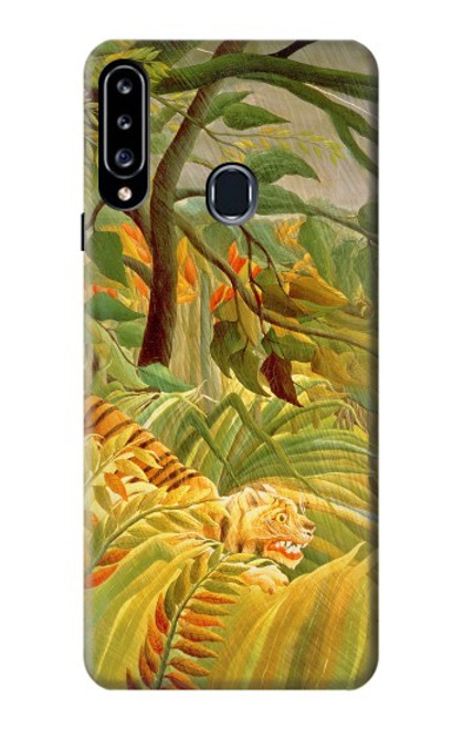 W3344 Henri Rousseau Tiger in a Tropical Storm Hard Case and Leather Flip Case For Samsung Galaxy A20s