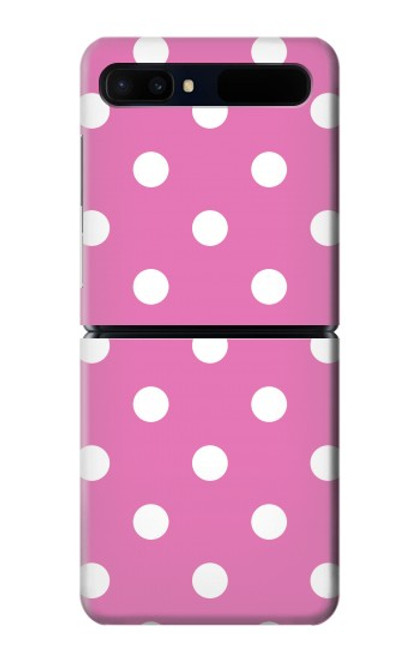 W2358 Pink Polka Dots Hard Case For Samsung Galaxy Z Flip 5G