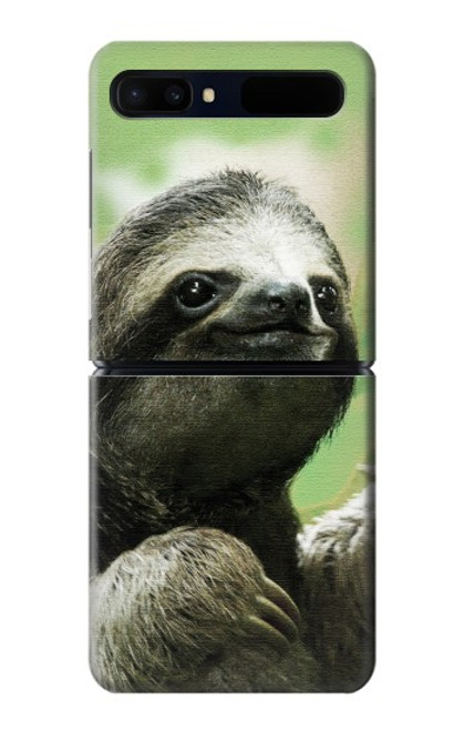 W2708 Smiling Sloth Hard Case For Samsung Galaxy Z Flip 5G