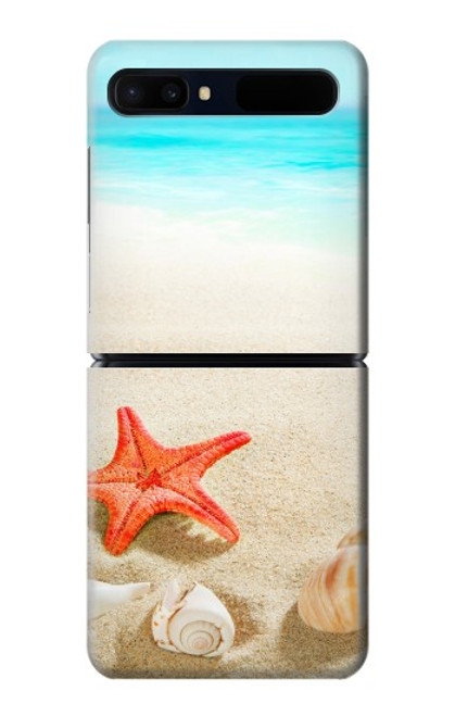 W3212 Sea Shells Starfish Beach Hard Case For Samsung Galaxy Z Flip 5G