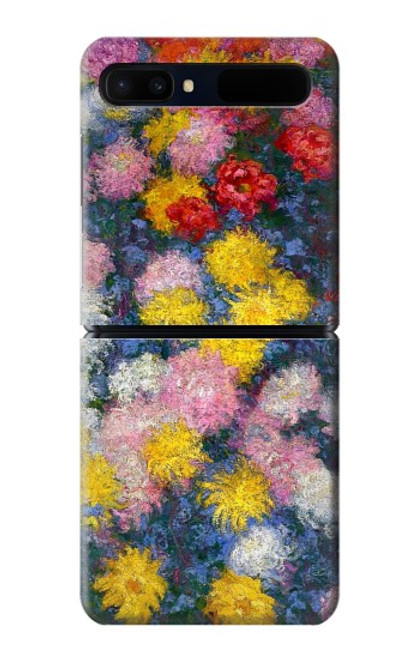 W3342 Claude Monet Chrysanthemums Hard Case For Samsung Galaxy Z Flip 5G