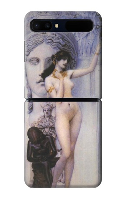 W3353 Gustav Klimt Allegory of Sculpture Hard Case For Samsung Galaxy Z Flip 5G