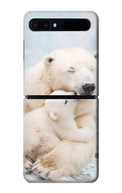 W3373 Polar Bear Hug Family Hard Case For Samsung Galaxy Z Flip 5G