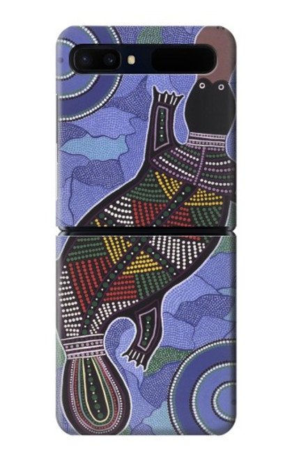 W3387 Platypus Australian Aboriginal Art Hard Case For Samsung Galaxy Z Flip 5G