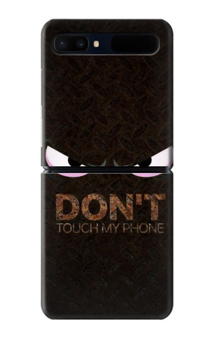 W3412 Do Not Touch My Phone Hard Case For Samsung Galaxy Z Flip 5G