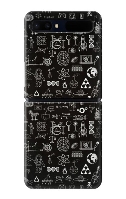 W3426 Blackboard Science Hard Case For Samsung Galaxy Z Flip 5G