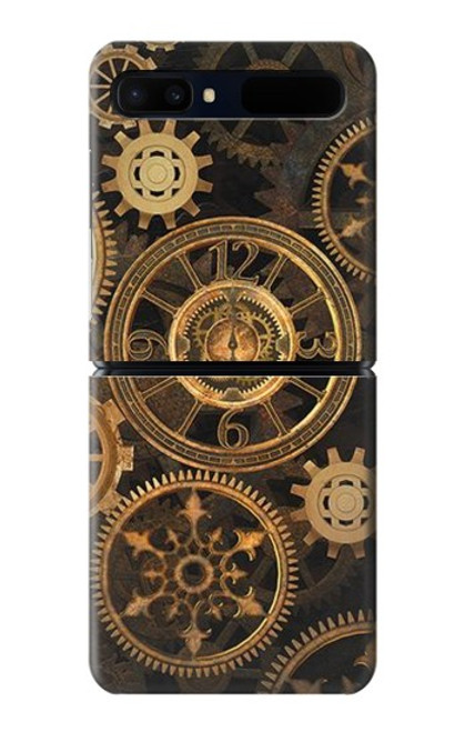 W3442 Clock Gear Hard Case For Samsung Galaxy Z Flip 5G