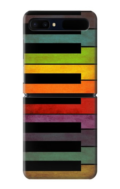 W3451 Colorful Piano Hard Case For Samsung Galaxy Z Flip 5G