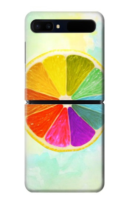 W3493 Colorful Lemon Hard Case For Samsung Galaxy Z Flip 5G