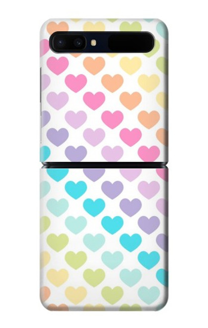 W3499 Colorful Heart Pattern Hard Case For Samsung Galaxy Z Flip 5G