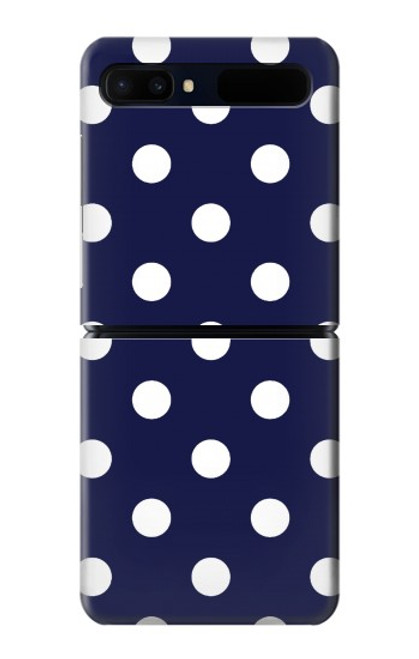 W3533 Blue Polka Dot Hard Case For Samsung Galaxy Z Flip 5G