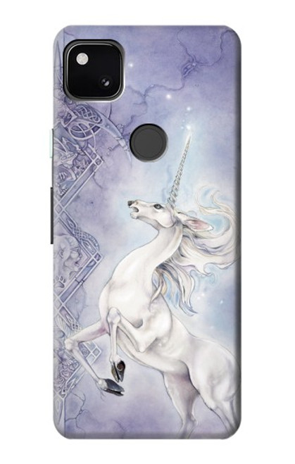 W1134 White Horse Unicorn Hard Case and Leather Flip Case For Google Pixel 4a