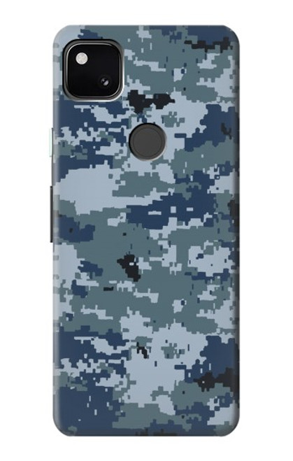 W2346 Navy Camo Camouflage Graphic Hard Case and Leather Flip Case For Google Pixel 4a