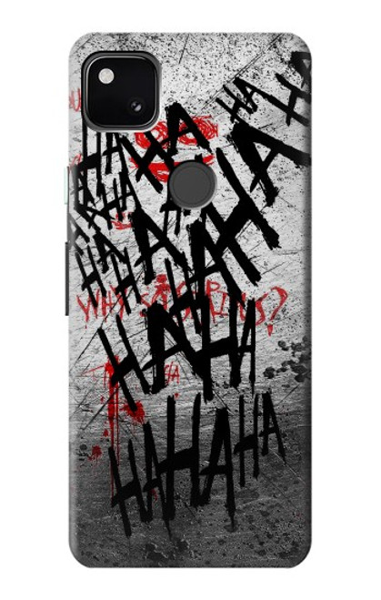 W3073 Joker Hahaha Blood Splash Hard Case and Leather Flip Case For Google Pixel 4a