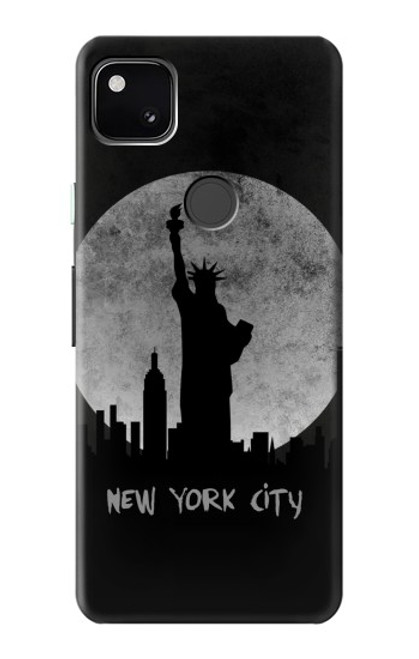 W3097 New York City Hard Case and Leather Flip Case For Google Pixel 4a