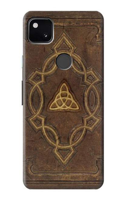 W3219 Spell Book Cover Hard Case and Leather Flip Case For Google Pixel 4a