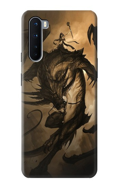 W0388 Dragon Rider Hard Case and Leather Flip Case For OnePlus Nord