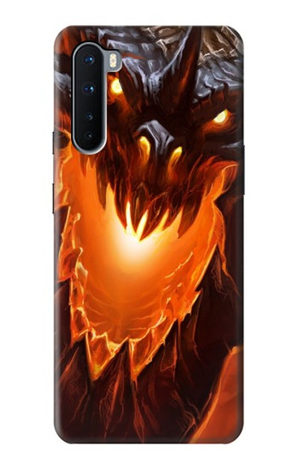 W0414 Fire Dragon Hard Case and Leather Flip Case For OnePlus Nord