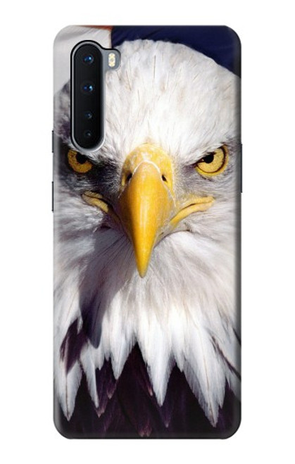 W0854 Eagle American Hard Case and Leather Flip Case For OnePlus Nord