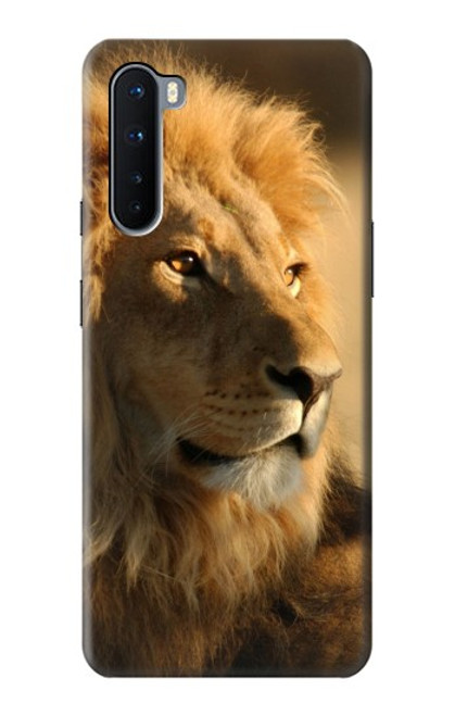 W1046 Lion King of Forest Hard Case and Leather Flip Case For OnePlus Nord