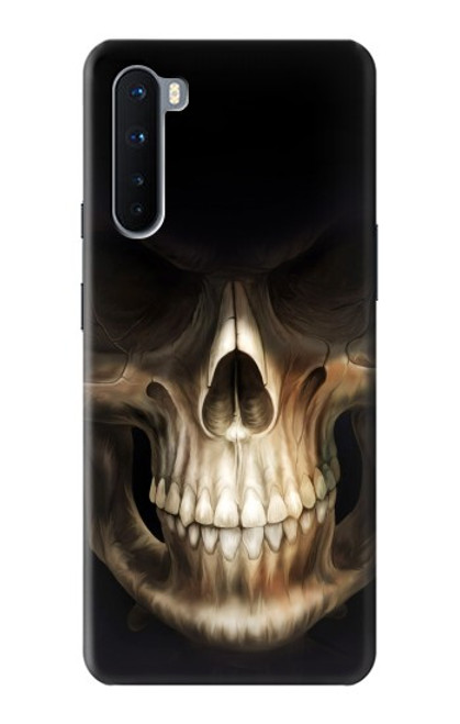 W1107 Skull Face Grim Reaper Hard Case and Leather Flip Case For OnePlus Nord