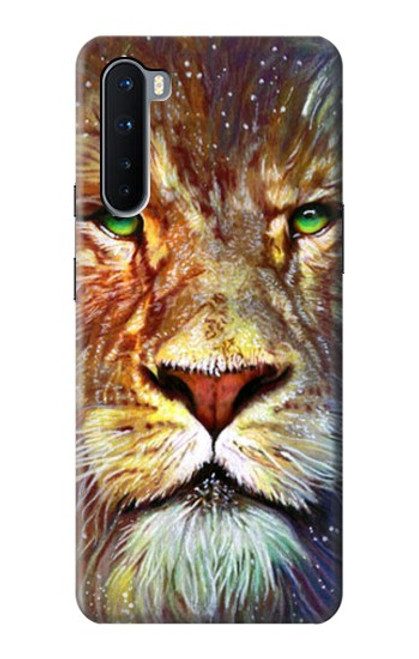 W1354 Lion Hard Case and Leather Flip Case For OnePlus Nord