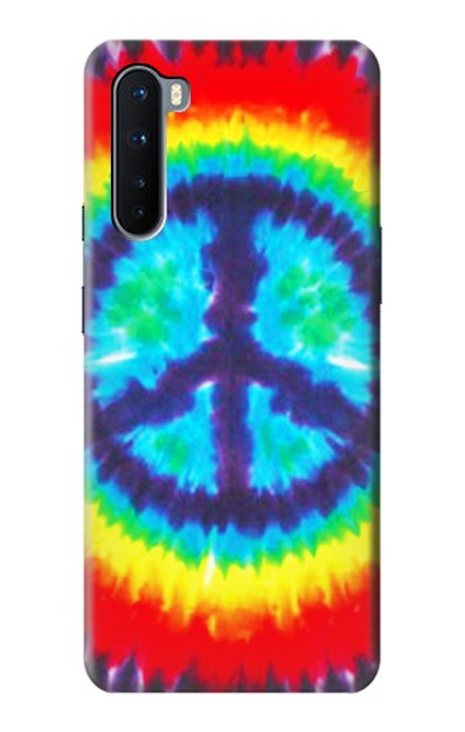 W1870 Tie Dye Peace Hard Case and Leather Flip Case For OnePlus Nord