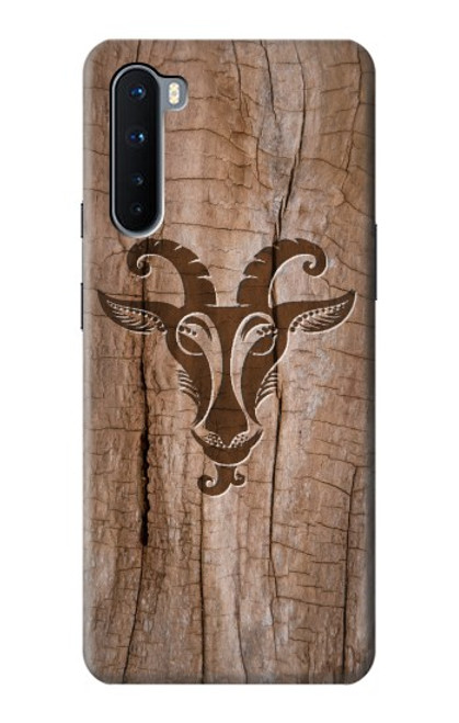 W2183 Goat Wood Graphic Printed Hard Case and Leather Flip Case For OnePlus Nord